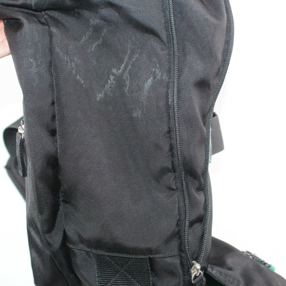 Columbia Expandable Black Nylon Cross Body Diaper Bag Multi Pockets Backpack - Picture 6 of 6